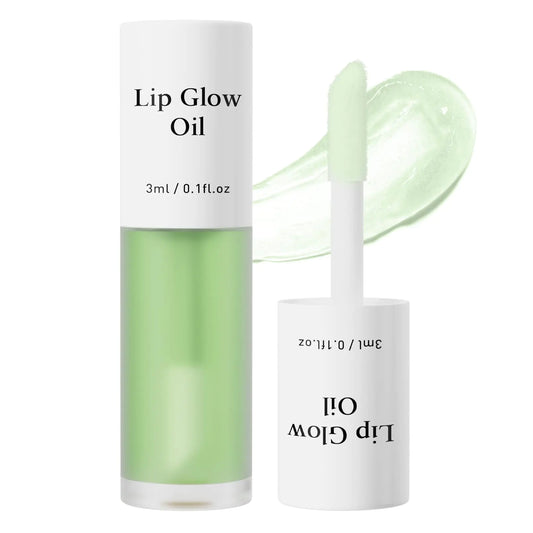 Hydrating Lip Glow Oil, Moisturizing Lip Glow Oil, Lip Plumper Gloss, Transparent Lip Gloss, Lip Oil, Plumping Lip Oil, Lip Balm, Tinted Lip Balm Lip Care Green apple